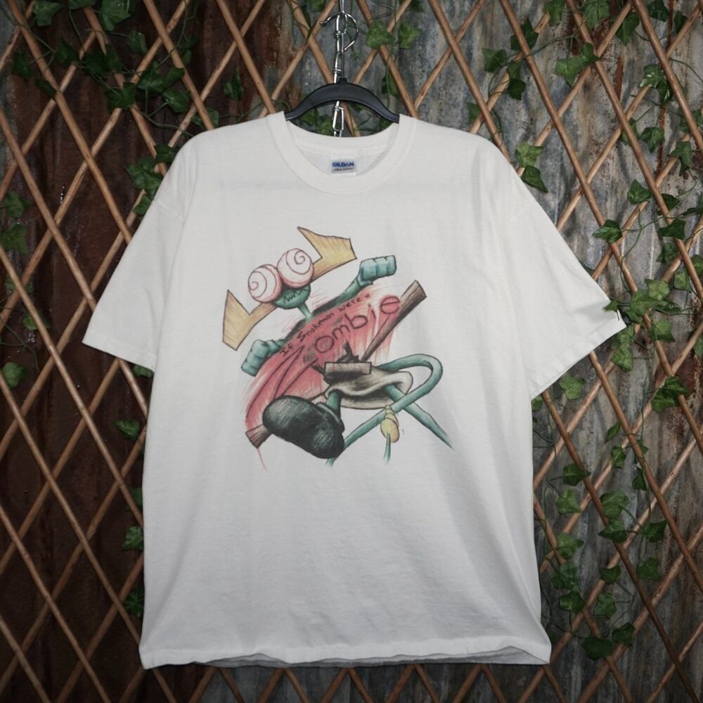 XL - Vintage Y2K American Vintage T-Shirts snake man zombie